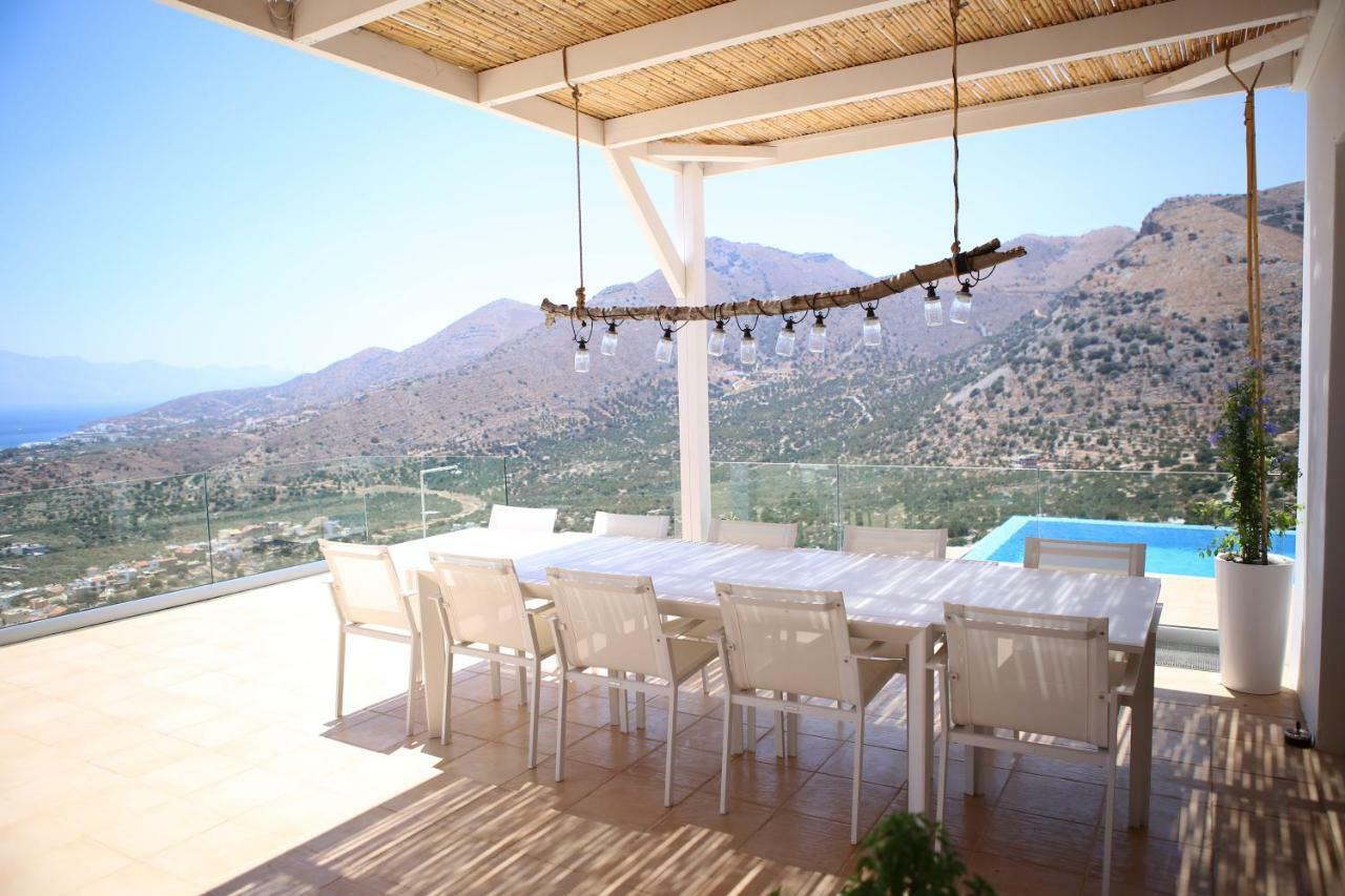 Villa Estee, Luxury Villa With Private Infinity Pool And Jacuzzi Elounda  Exterior photo